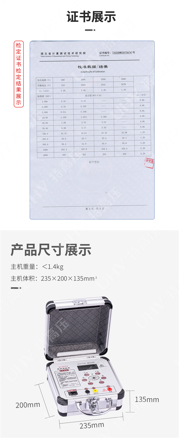 电子兆欧表