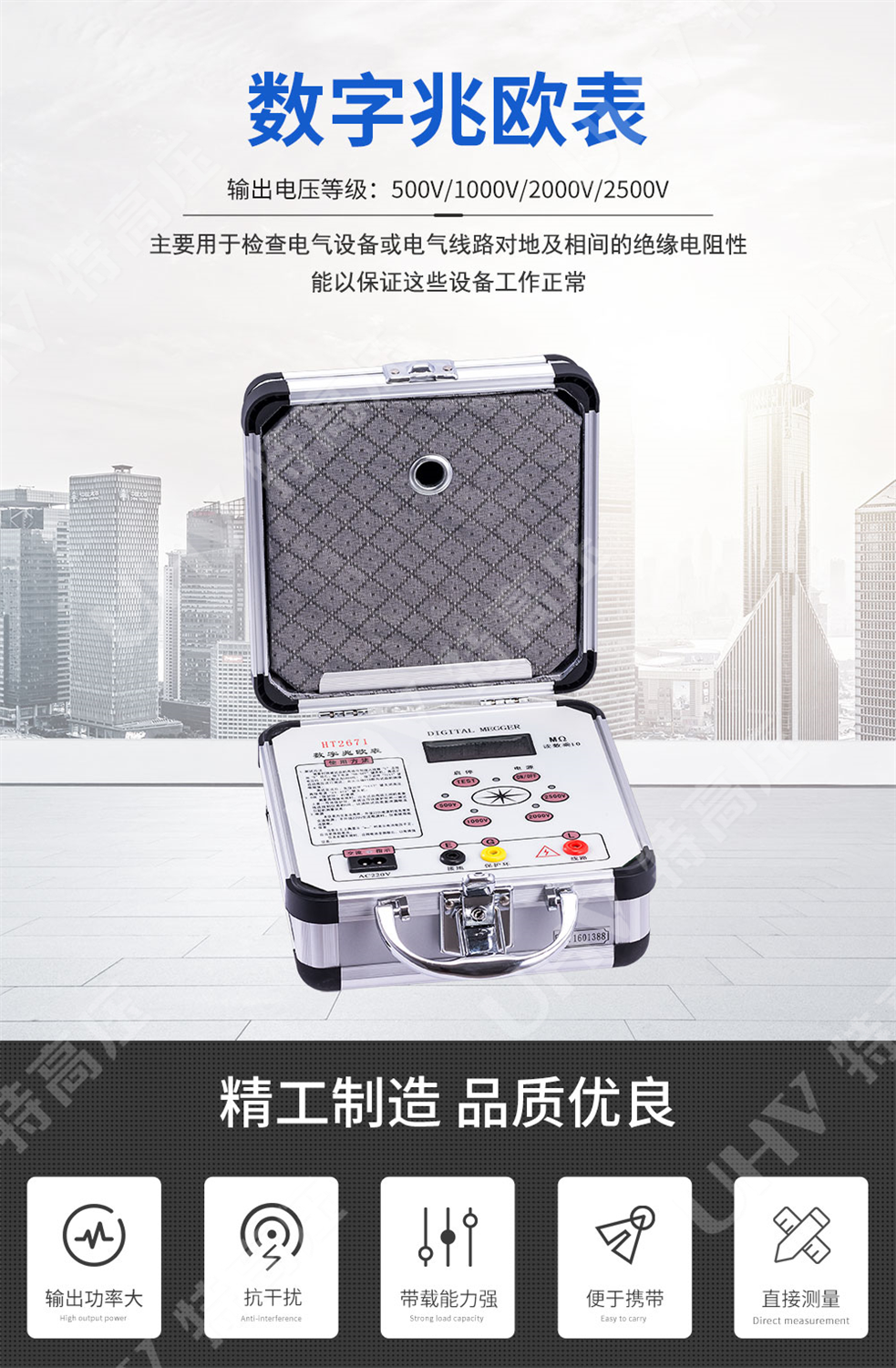 HT2671 数字兆欧表(2500V)(图1)