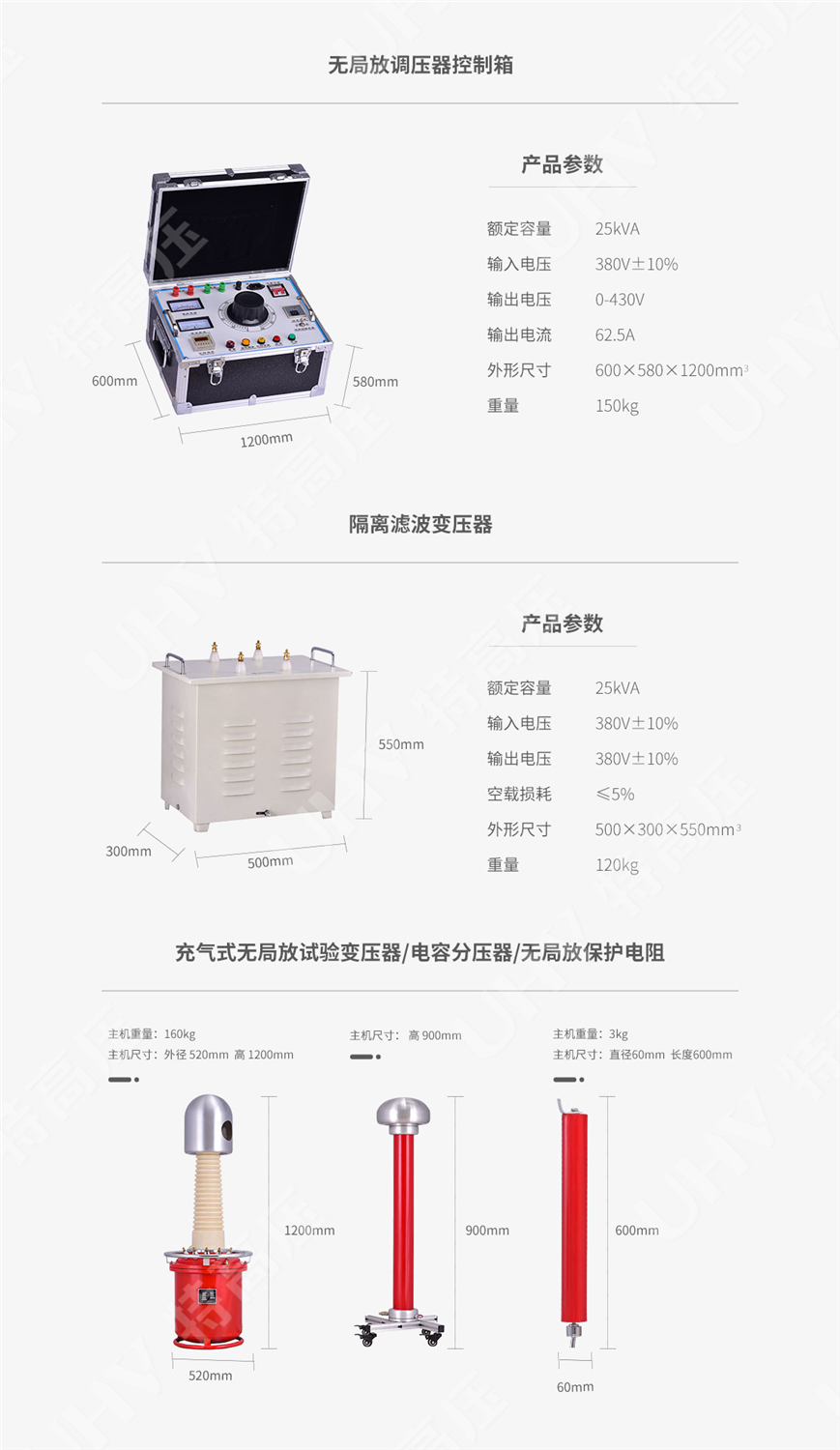HTWJF系列 无局放耐压试验装置(图5)