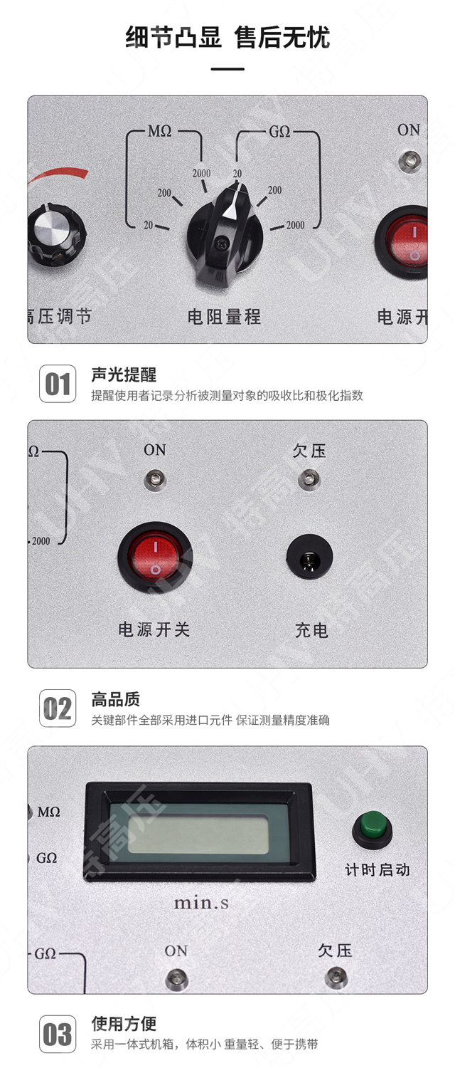 GM-5kV 可调高压数字兆欧表(图5)